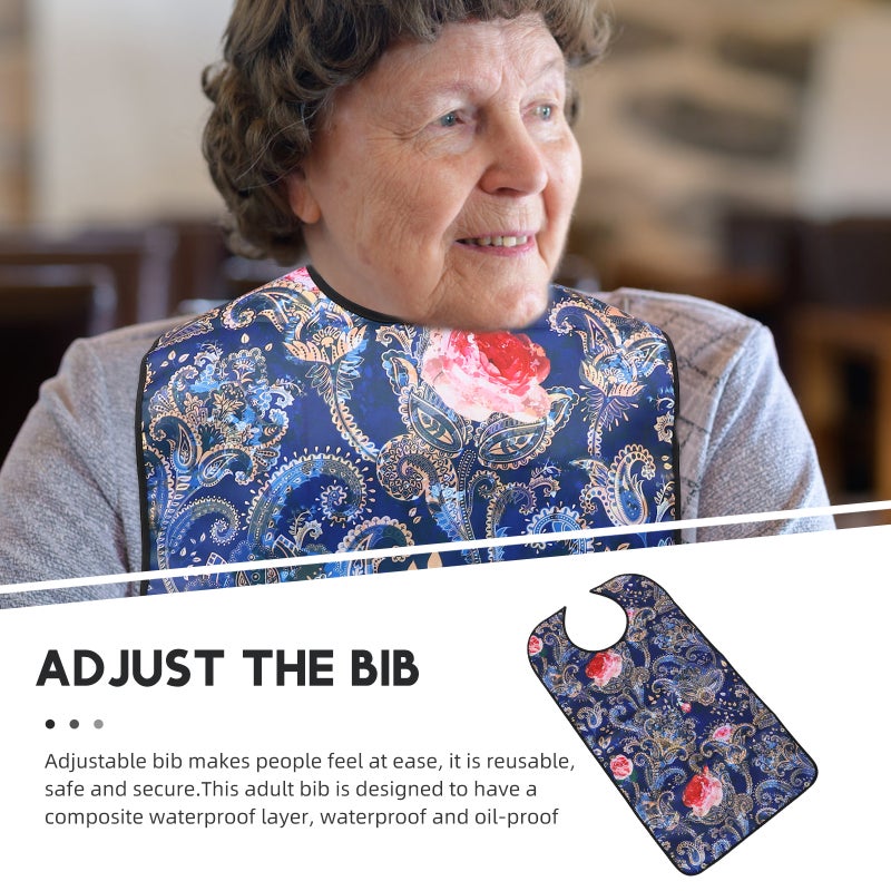 2pcs Practical Bib Eating Apron Washable Clothing Protector for The Old - Image 5