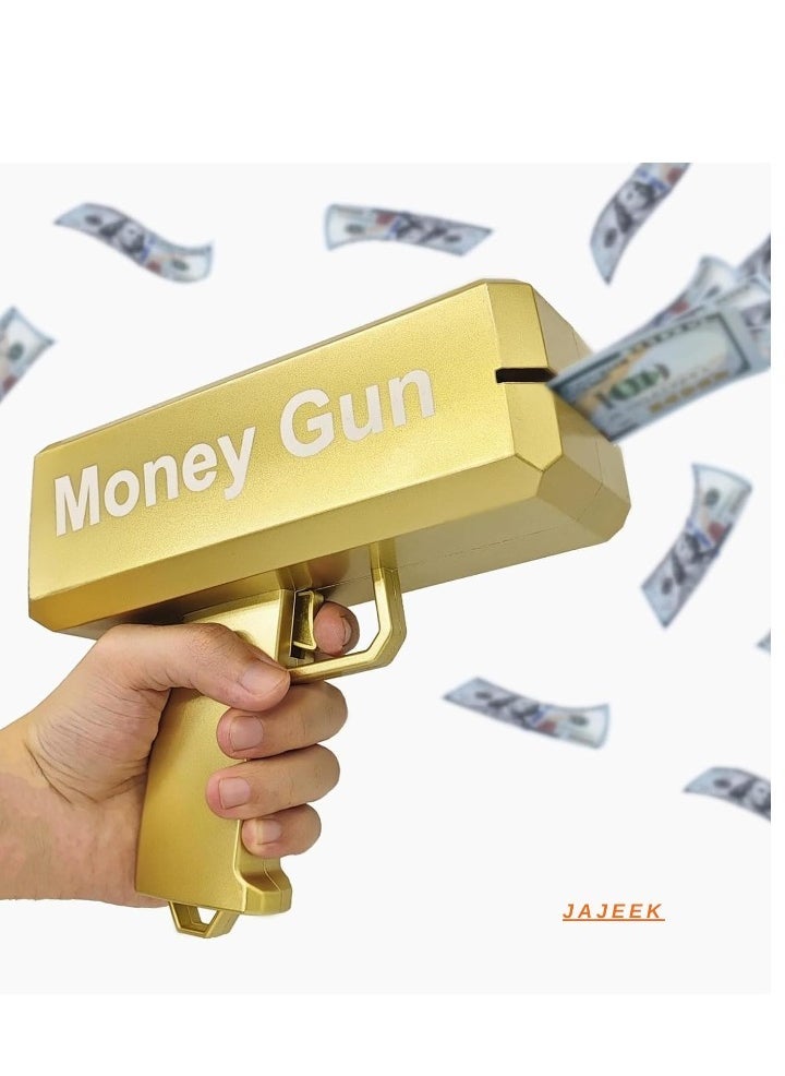 JAJEEK Money Gun, Handheld Cash Spray Gun for Parties | Fun Paper Toy for Celebrations, Events, and Entertainment | Ideal for Themed Parties, Photoshoots, Games, and Fun Activities - Image 1
