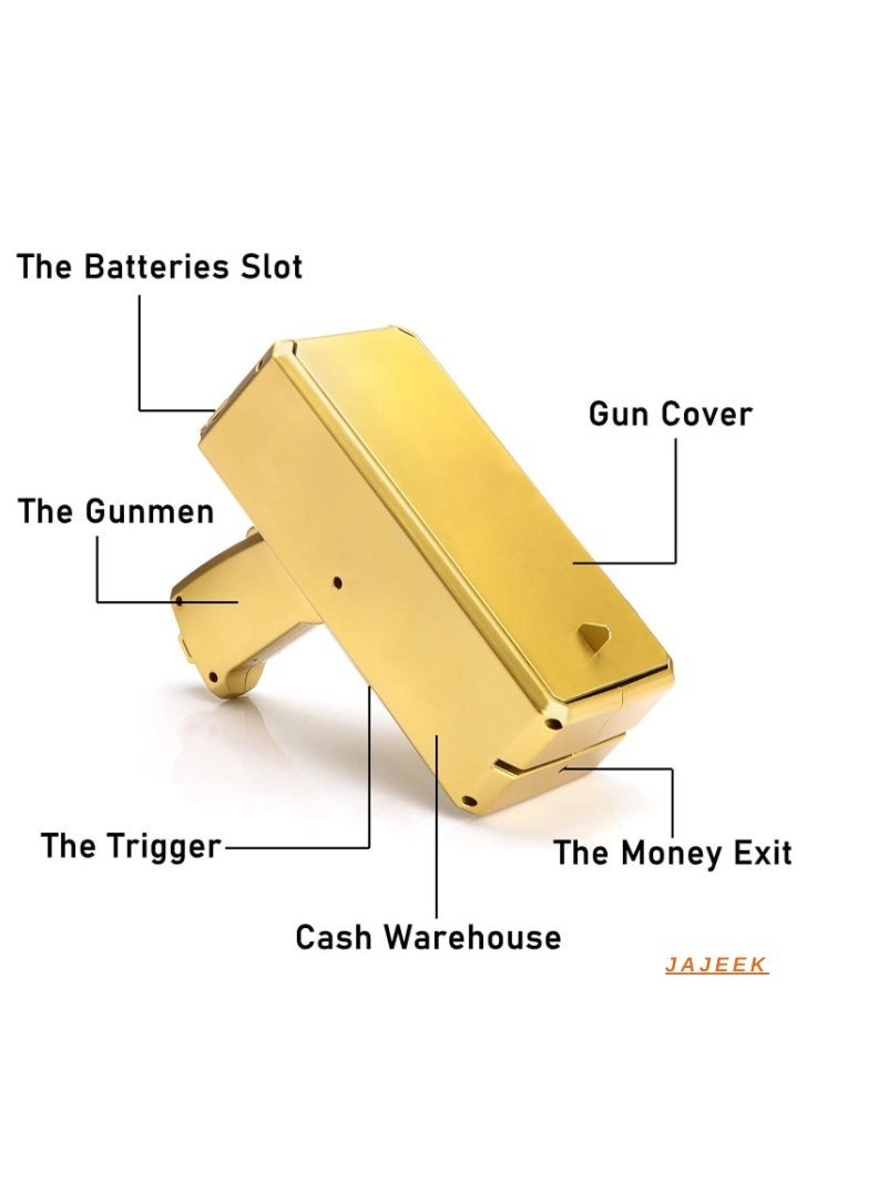 JAJEEK Money Gun, Handheld Cash Spray Gun for Parties | Fun Paper Toy for Celebrations, Events, and Entertainment | Ideal for Themed Parties, Photoshoots, Games, and Fun Activities - Image 2