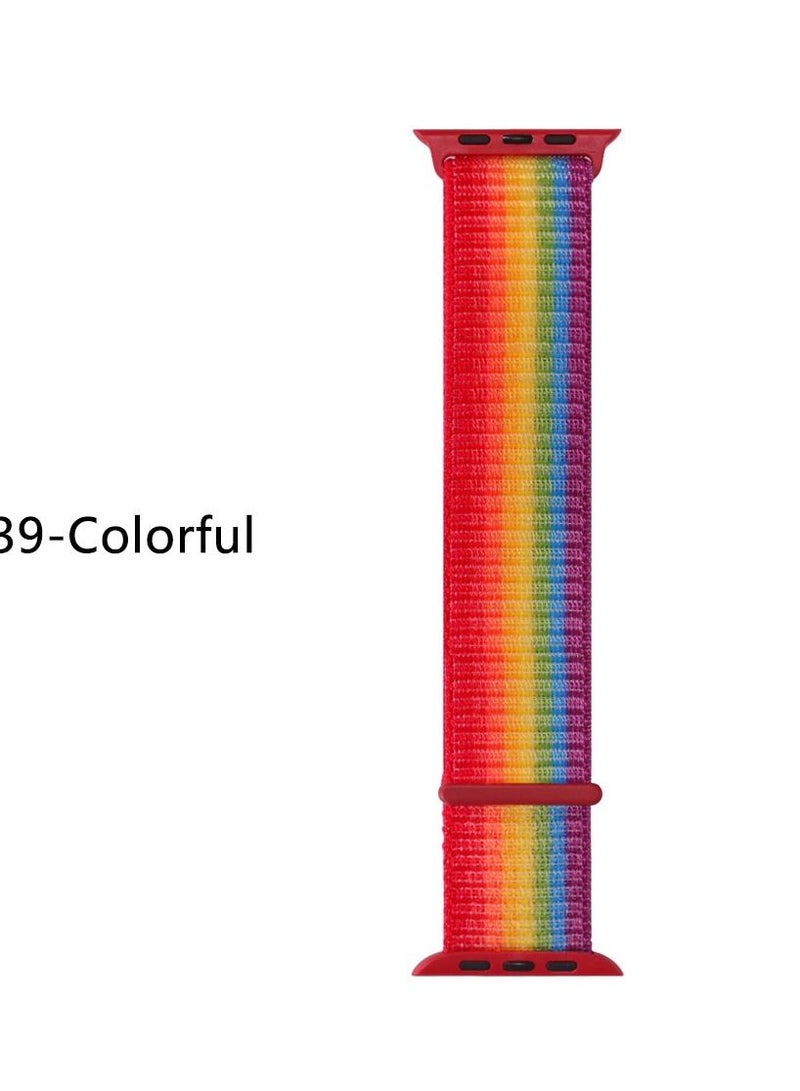 Nylon Sport Band for Apple Watch 45mm,Soft Replacement Strap for iWatch Series 7 - Image 2