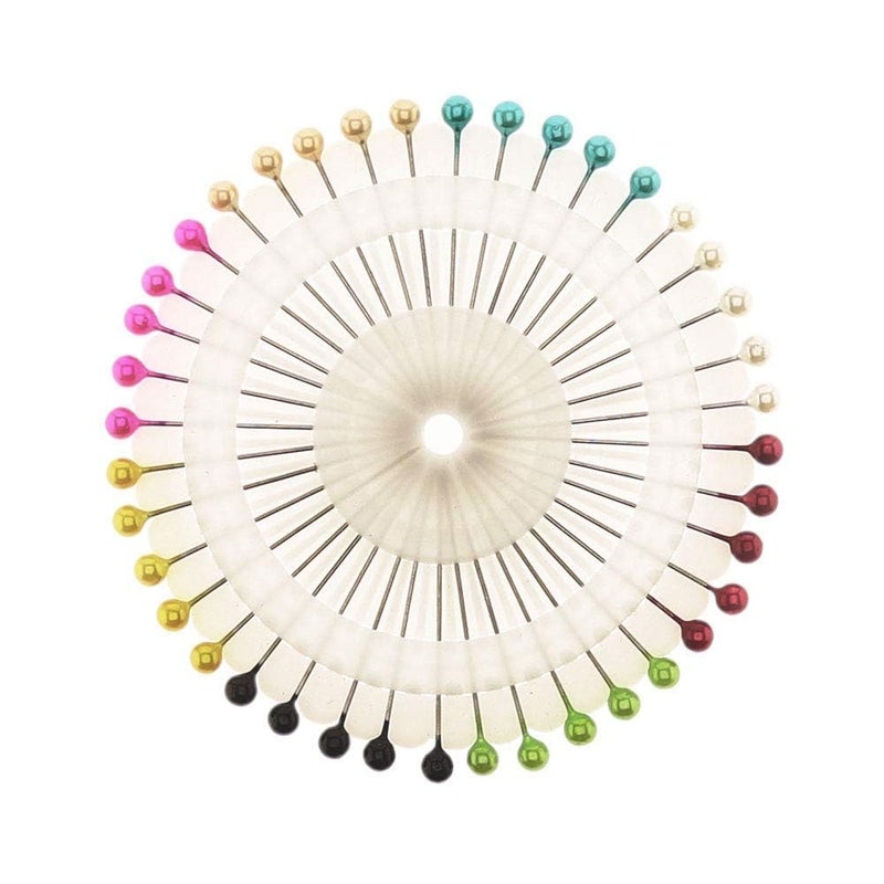 advancedestore MultiColoured Hijab Pins Minimum Order Qty280Pcs Nickel Plated Pearl Head Sewing Pins for Tailor Dressmaking Patchwork Florist Decoration - Image 4