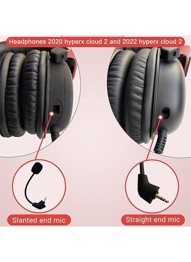 DAREU - Replacement Game Mic Microphone Boom for Pre-2021 1st Version Wired Kingston HyperX Cloud 2 II Cloud Core Cloud Pro CloudX PS5 Xbox One Nintendo Switch Computer PC Gaming Headsets - Image 1