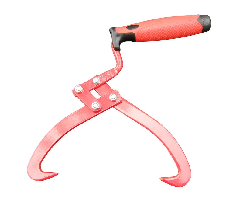 FITOOL 7 Inches (180MM) Log Tongs, Log Carrier, Log Lifting Hook, Timber's Tongs for Lifing Logs, Total Length 13.8 Inches - Image 3