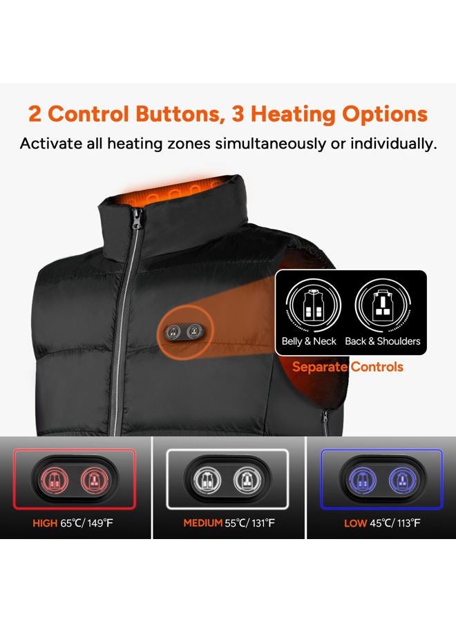 Dr. Prepare Unisex USB Electric Heated Vest with 3 Heating Levels, 6 Zones - Adjustable, Lightweight (Battery Not Included) - Image 4