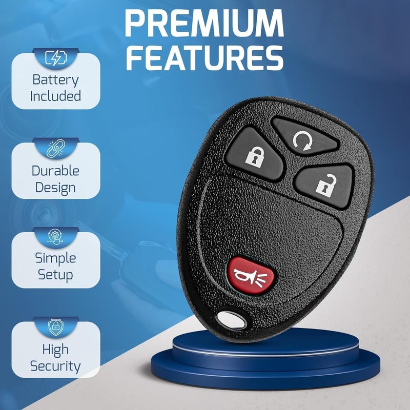 Smart Key Solution Keyless Entry Remote Kit for Chevy Silverado Avalanche Equinox Express Traverse GMC Yukon Sierra 1500 2500 3500 HD Acadia Savana Buick Enclave(OUC60270 OUC60221) - Image 4