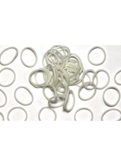 Rainbow Loom Rainbow Loom® Glow in The Dark Collection: White Rubber Bands with 24 C-Clips (600 Count)  - Image 2
