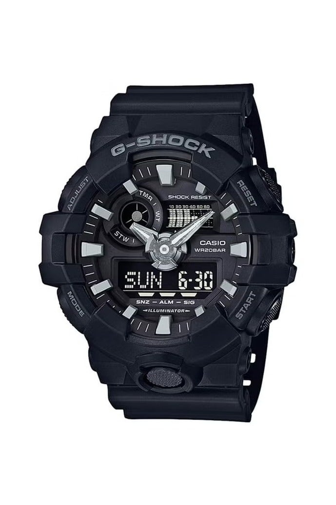 G-SHOCK ساعة جي شوك للرجال من الراتنج التناظرية الرقمية GA-700-1B - Image 1