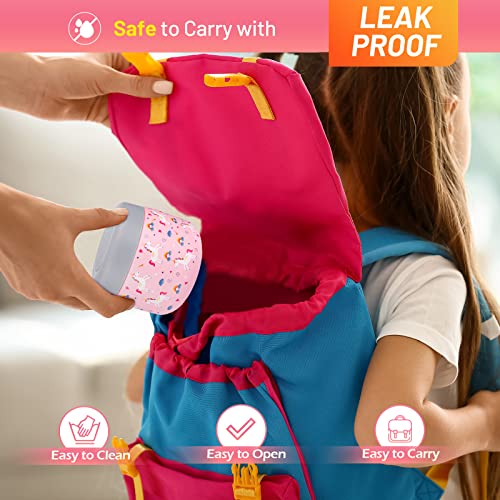 Charcy 9oz Kids Stainless Steel Insulated Food Jar, Wide Mouth Leak-Proof Soup Thermo, Container Set for 8h Hot and 6h Cold - Pink Pony - Image 5