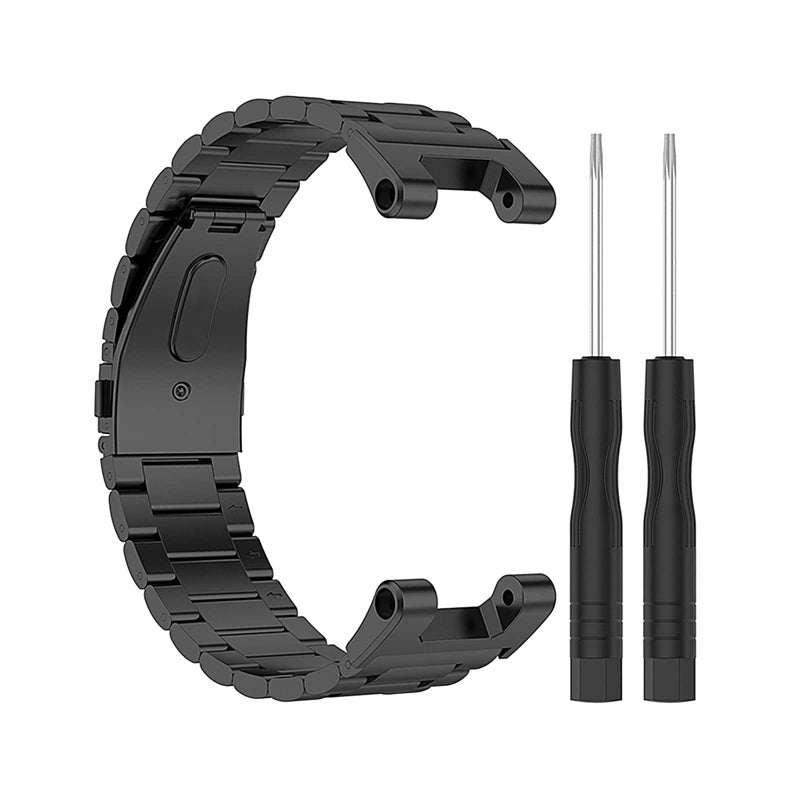 Eacam Metal Strap for Huami Amazfit T-Rex/T-Rex Pro Smartwatch, Stainless Steel Replacement Band - Image 1
