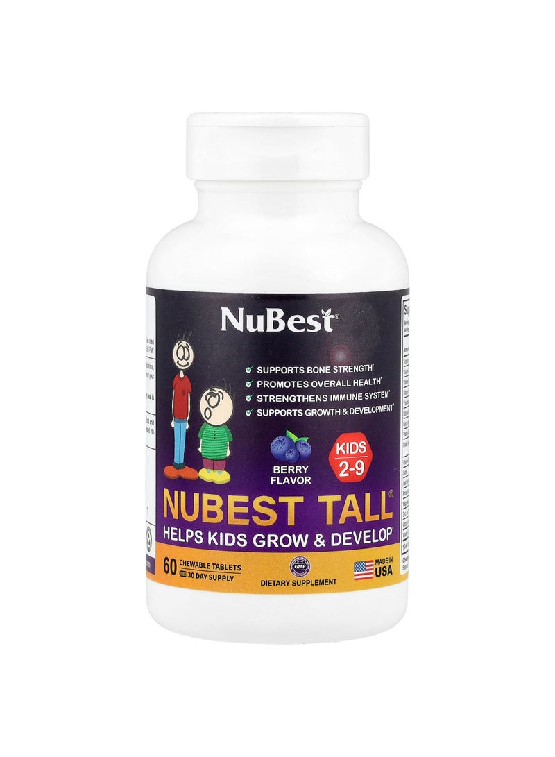 Tall®, Kids Ages 2-9, Berry, 60 Chewable Tablets