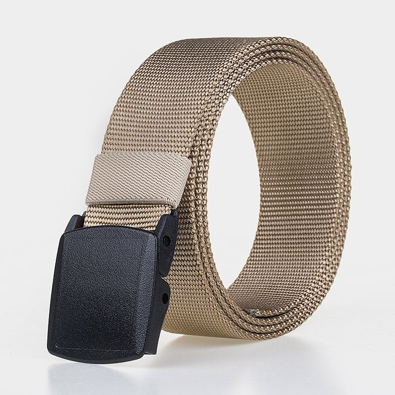 YKK Nylon Belt No-Metal Unisex Tactical Coffee  - Image 4