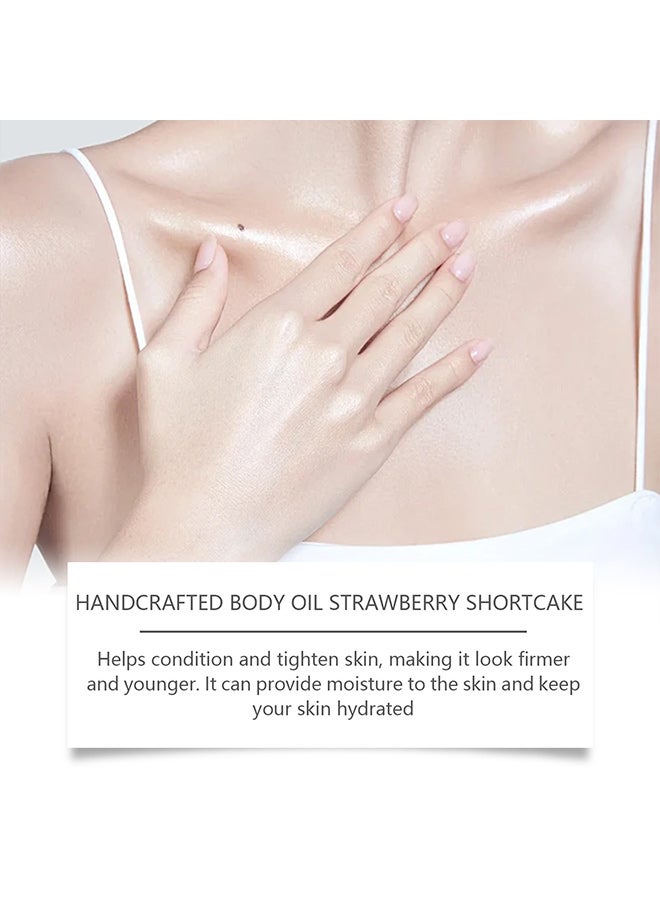 وودسليب زيت الجسم ستراوبيري شورت كيك الفراولة، زيت تدليك منعش ومرطب ومغذي ومنعم للجسم بالكامل - Image 4