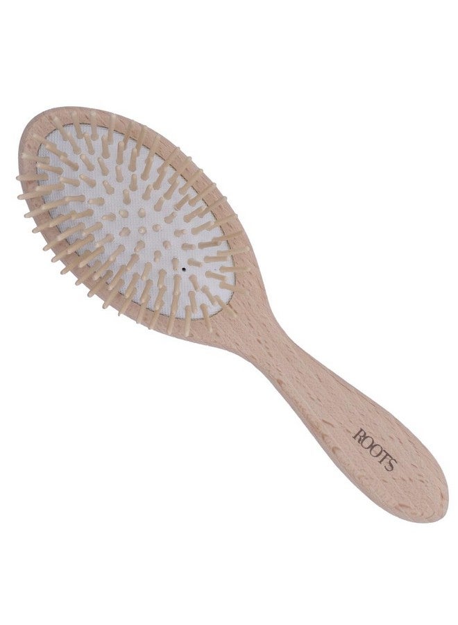 روتس - فرشاة شعر خشبية - للرجال والنساء - WPO-BW - Image 1