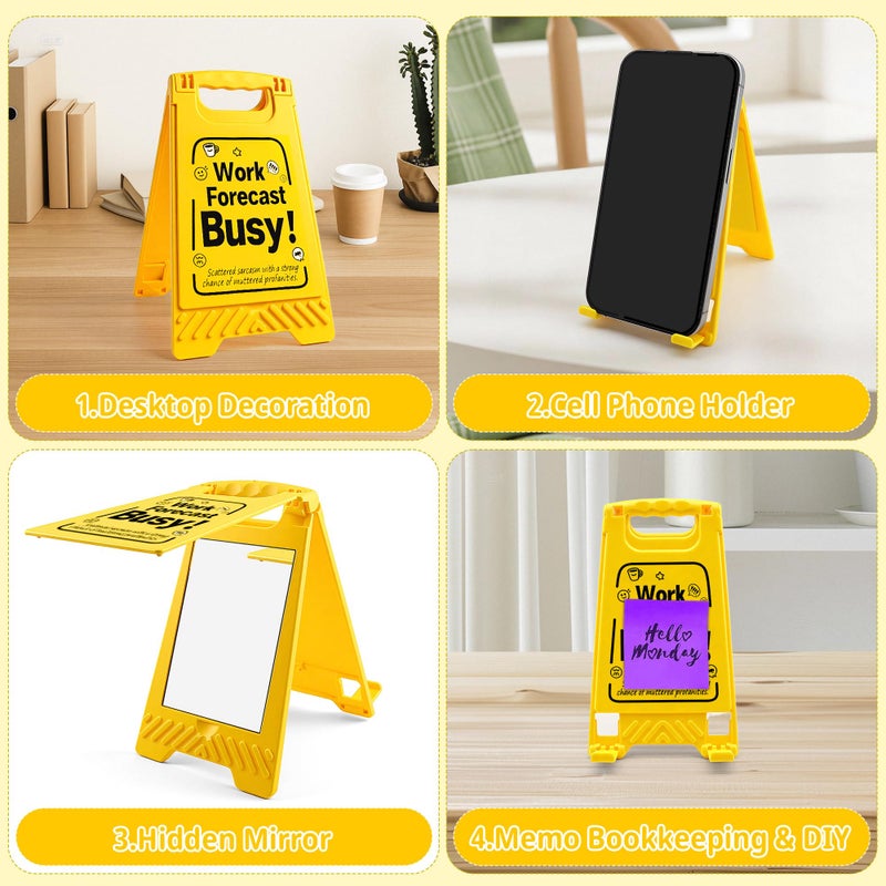 HRPHRP Office Decor Desk Accessories for Women - Gag Gifts for Men Office Decorations for Work, Unique Funny Desktop Decor Sign for Coworker Teammate Employee Boss(Work Forecast Busy) - Image 3