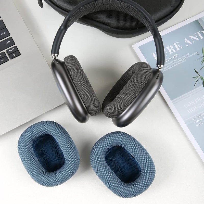 EARROCK Ear Cushions Replacement Fabric Earpads for AirPods Max Sweat Proof with Mesh Fabric and Magnet Black - Image 5