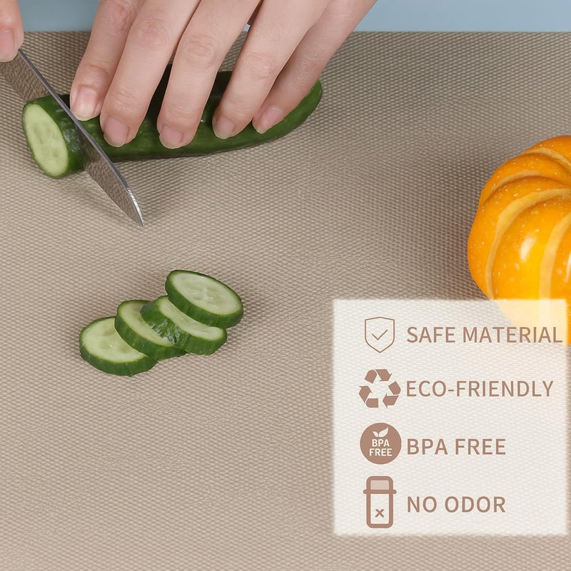 Go Hooked EVA Food Grade Anti-Slip Mat for Fridge, Shelf, Table & Drawer – Washable, Waterproof, Non-Adhesive, Multi-Purpose Liner for Home & Office Use – Cuttable & Reusable (Beige, 45cm X 5m) - Image 4