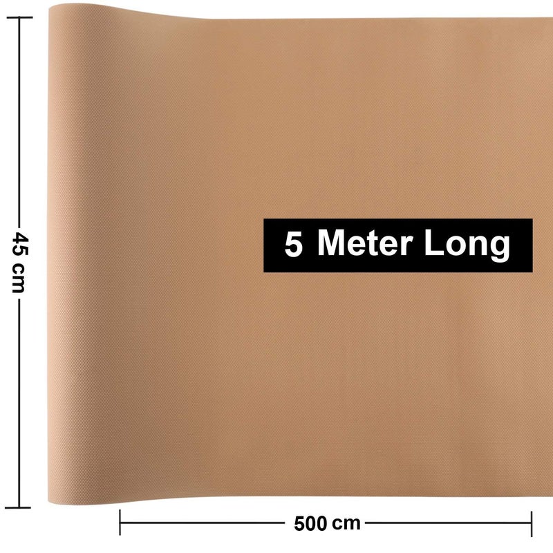 Go Hooked EVA Food Grade Anti-Slip Mat for Fridge, Shelf, Table & Drawer – Washable, Waterproof, Non-Adhesive, Multi-Purpose Liner for Home & Office Use – Cuttable & Reusable (Beige, 45cm X 5m) - Image 3