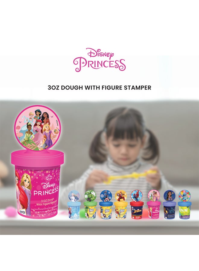 Disney Princess 3OZ Dough with Figure Stamper | Non-Toxic Clay for Kids | Creative Art Toy | Pink - Image 5