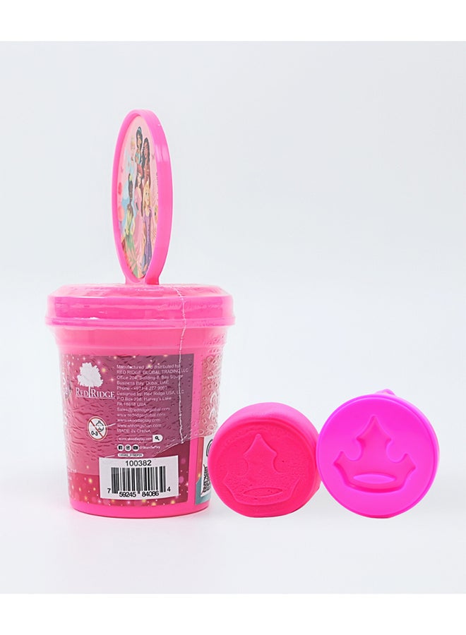 Disney Princess 3OZ Dough with Figure Stamper | Non-Toxic Clay for Kids | Creative Art Toy | Pink - Image 3