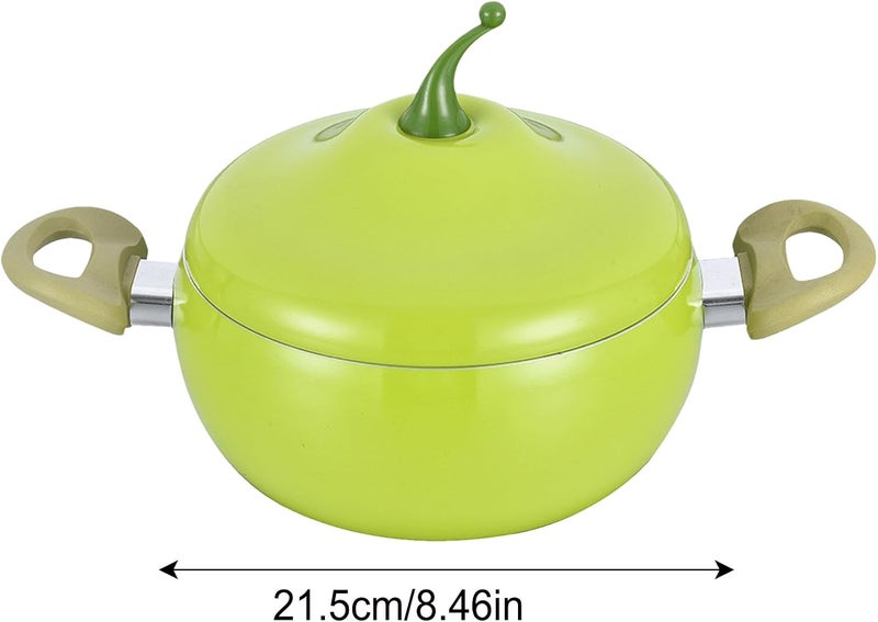 Small Pot - Nonstick Vegetable Fruit Saucepan - Frying Pan with Lid,for Kitchen Induction Stove Cooking Cooktops Simmering Frying Spaghetti Soup - Image 5