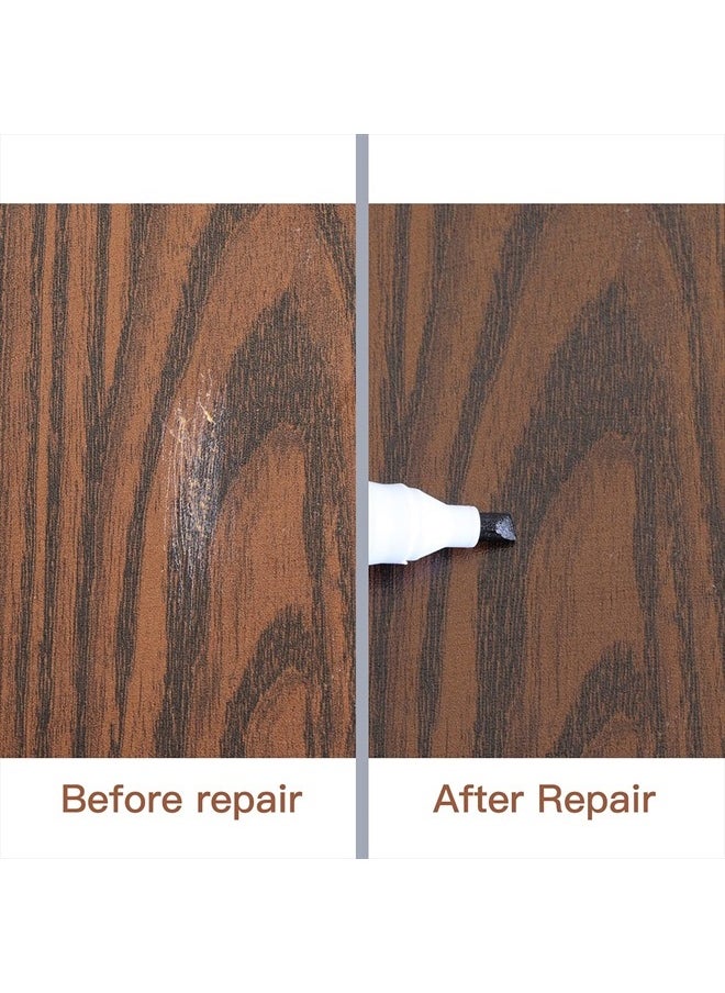 DEWEL - Furniture Markers Touch Up, Upgrade Wood Furniture Repair Kit, Premium Wood Scratch Repair Markers and Wax Sticks for Wood Stains Scratches Hardwood Wooden Floors Tables, Set of 17 - Image 1