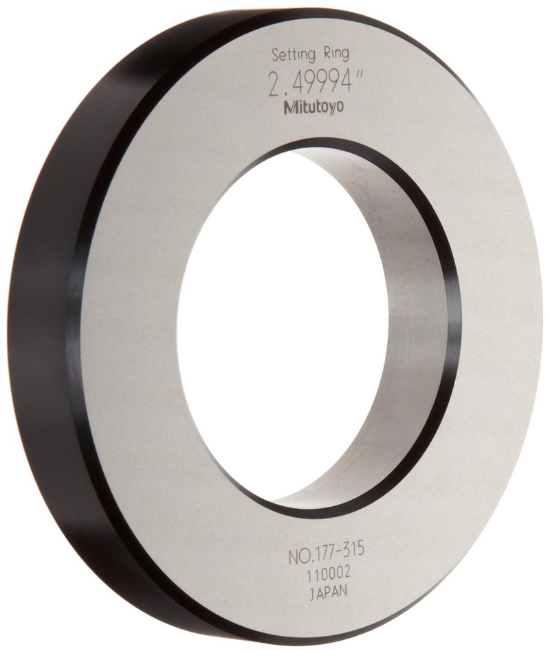Mitutoyo 177-315 Setting Ring, 2.5" Size, 0.79" Width, 4.41" Outside Diameter, +/-0.00006" Accuracy - Image 3