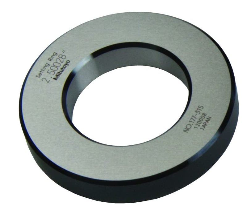 Mitutoyo 177-315 Setting Ring, 2.5" Size, 0.79" Width, 4.41" Outside Diameter, +/-0.00006" Accuracy - Image 2