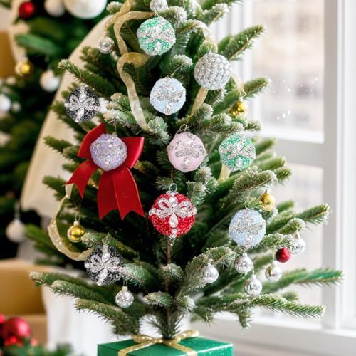 Decoendiy 16Pcs Rhinestone Focal Beads for Pens,Fancy Bling Glitter Sparkle Chunky Diamond Straight Hole Printed Star/Moon Acrylic Beads with Chain,for Jewelry Keychain DIY Making - Image 5