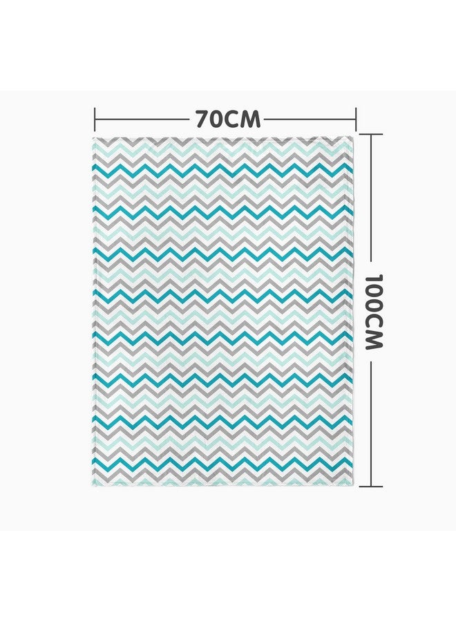 1st Step All Season Baby Blanket (Zig Zag, 70 X 100 Cms) - Image 2