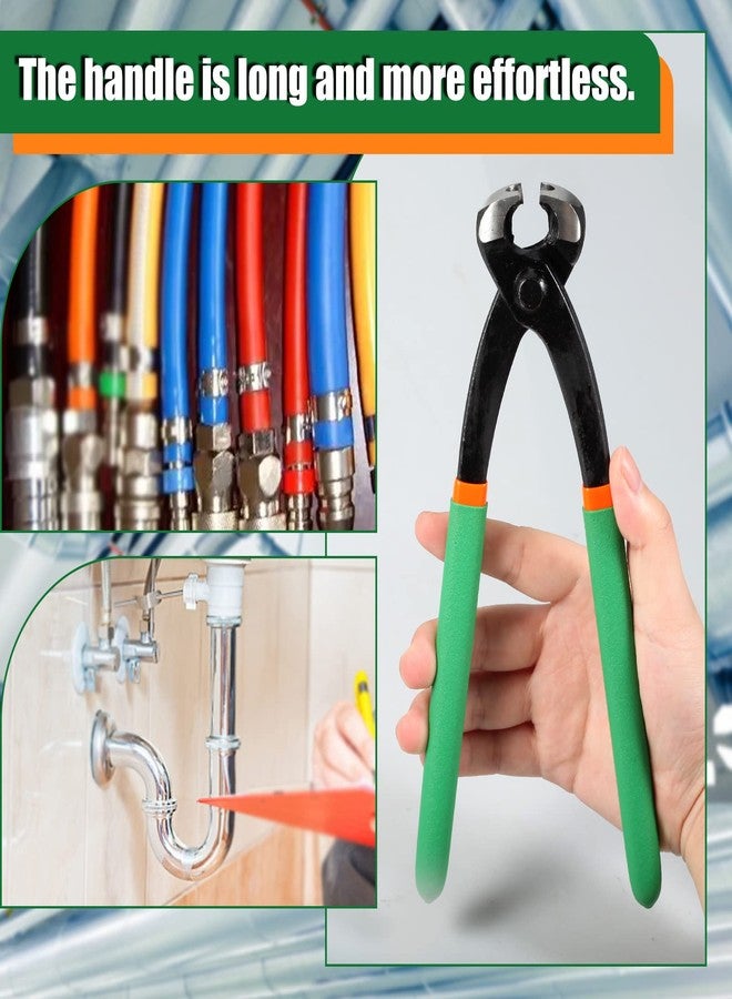 كماشة مشبك الأذن LEONTOOL مقاس 9 بوصات مع فكين أمامي وجانبي كماشة ذات فك جانبي أحادية الحركة كماشة مشبك خرطوم أحادي الأذن كماشة أداة لتأمين خراطيم الأنابيب واستخدام السيارات - Image 5