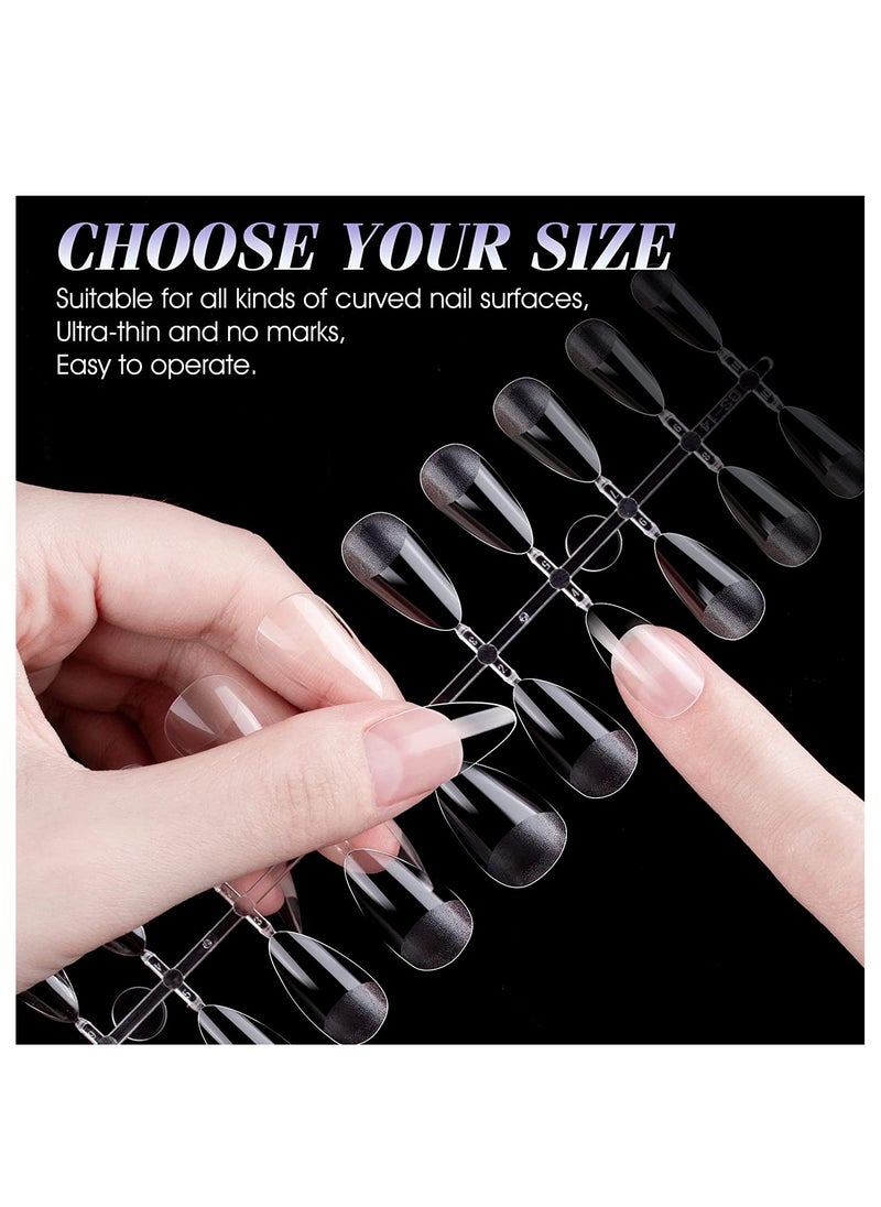Remy Belle - Soft Gel Nail Tips Short Almond 240 Pcs 12 Sizes - Image 1