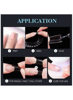 Remy Belle Soft Gel Nail Tips Short Almond 240 Pcs 12 Sizes  - Image 5