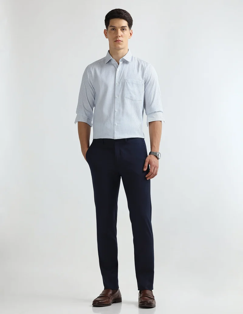 Arrow Blue Originals Liberty Classic Fit Shirt for Men | Best Price UAE