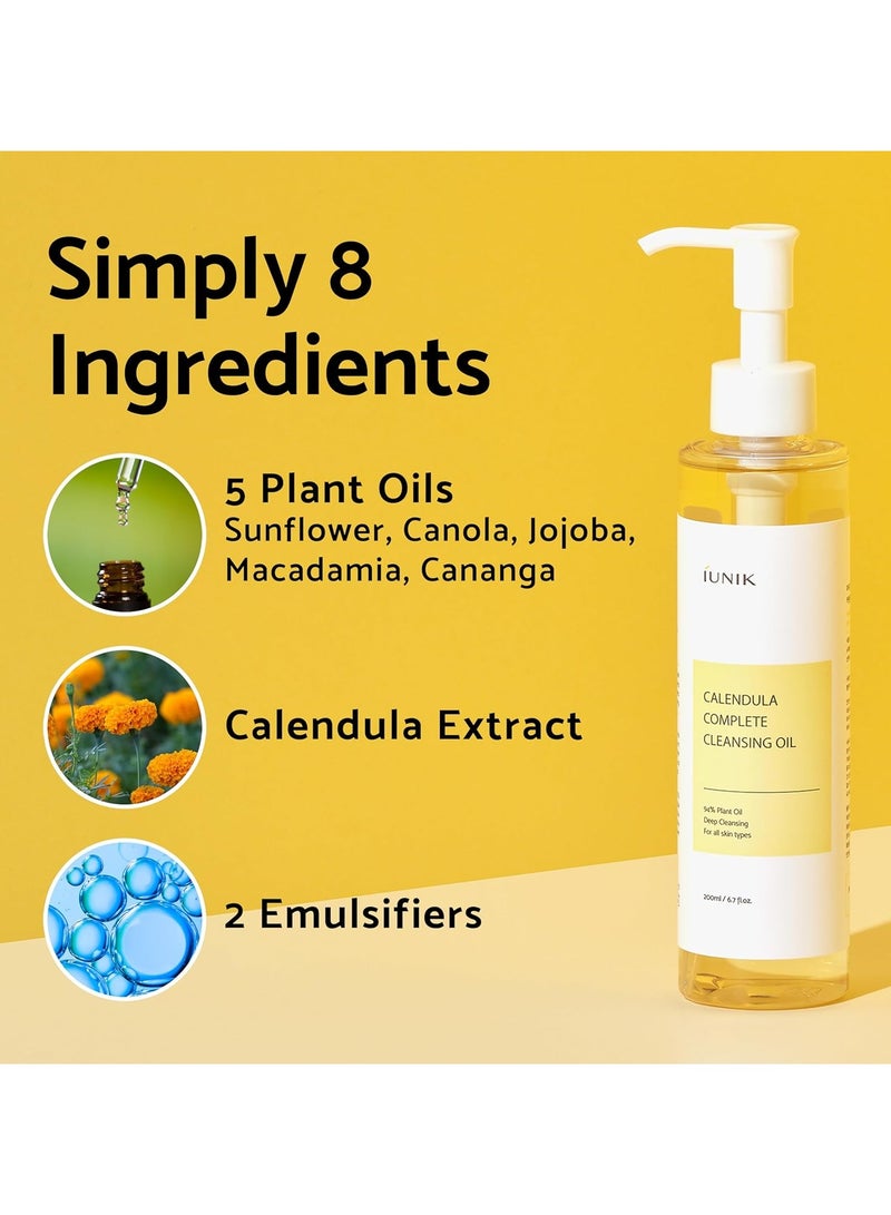 iUNIK New Iunik Calendula Complete Cleansing Oil, 200 ml… - Image 4