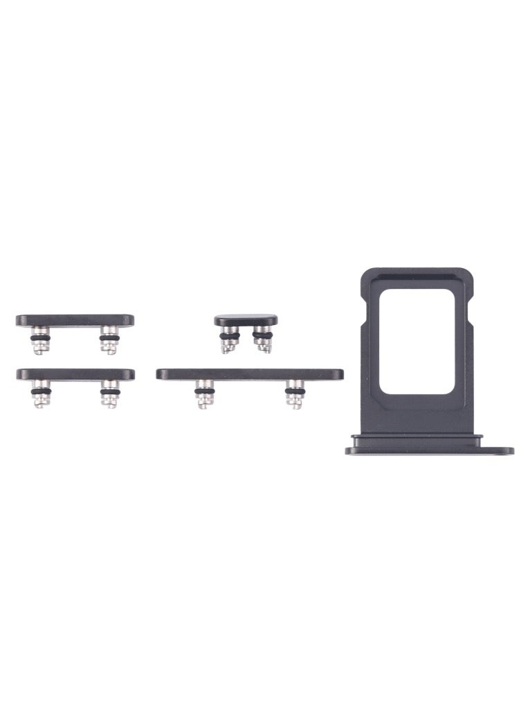 For iPhone 16 Pro Max Original SIM Card Tray + Side Keys - Black - Image 1