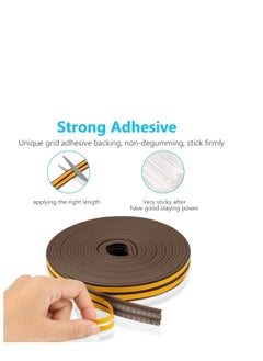 Plan A Weather Stripping, 9mm x 4mm Self Adhesive Foam Type E Seal Strip Seal Strip Anti-Collision Soundproof Ideal for Doors and Windows to Improve Insulation and Protection (2)  - Image 3