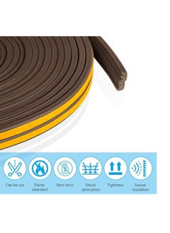 Plan A Weather Stripping, 9mm x 4mm Self Adhesive Foam Type E Seal Strip Seal Strip Anti-Collision Soundproof Ideal for Doors and Windows to Improve Insulation and Protection (2)  - Image 4