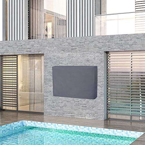 Easy-Going Outdoor TV Cover for 50 to 52 inches LCD, LED, Waterproof, Weatherproof and Dust-Proof TV Screen Protectors with Cleaning Cloth (52 inch,Dark Gray) - Image 2