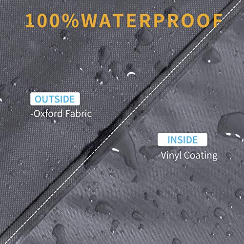Easy-Going Outdoor TV Cover for 50 to 52 inches LCD, LED, Waterproof, Weatherproof and Dust-Proof TV Screen Protectors with Cleaning Cloth (52 inch,Dark Gray) - Image 4