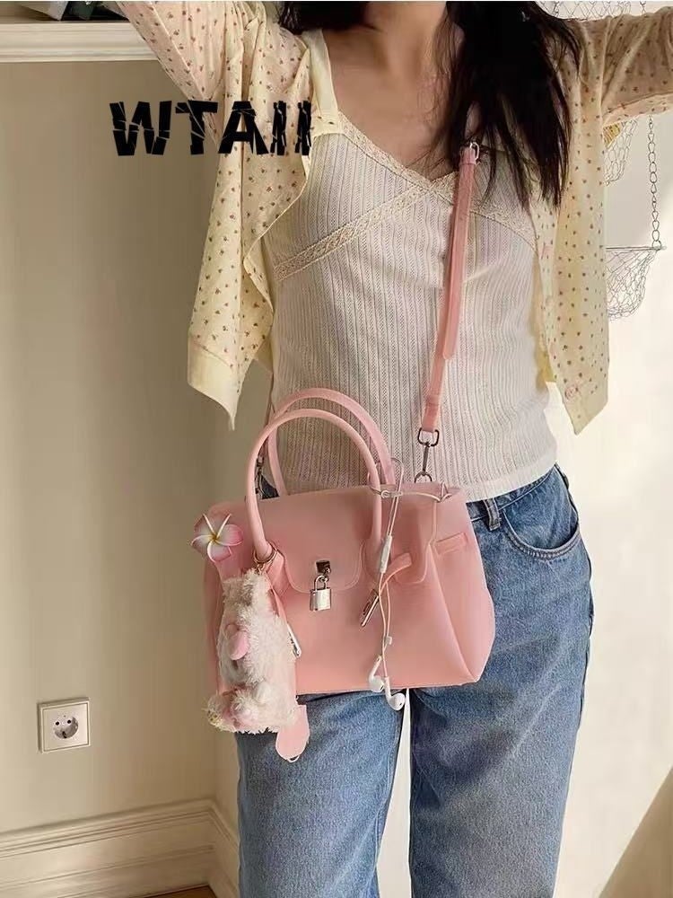 2026 New Transparent Jelly Shoulder Lock Handbag Kelly Bag Small Crossbody Versatile Commuter Tote Bag for Women - Image 5
