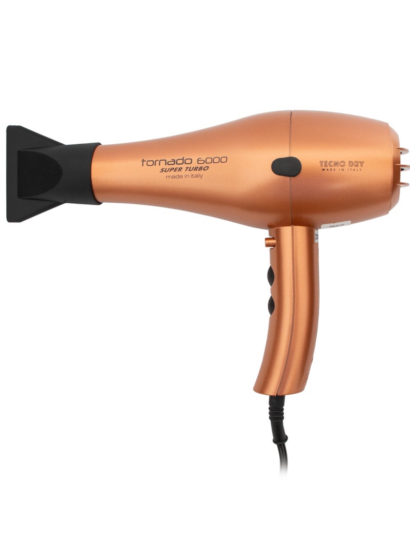 تكنو دراي  مجفف شعر برتقالي سوبر تربو 6000 - Image 1