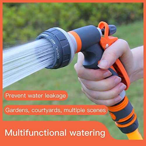 Oligitdi Aluminum 8-Modes Water Spray Gun Garden Hose Nozzle Water Hose Heavy Duty Water Spray Gun High Pressure Washer Sprayer Nozzle Spray Suitable For Gardening/Washing Cars/Showering Pet/Cleaning - Image 3