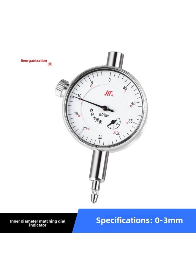 Generic 9YW Inner Diameter Gauge Percent Meter Dial Indicator Meter 6-10-18-35-50-100*0.01mm Other-Color:Inner Diameter Matching Dial Indicator 0-3*0.01mm  - Image 1