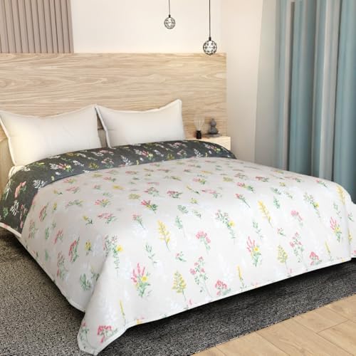 Innovative Edge All-Season Double Bed AC Comforter - Microfiber Quilt - Warm Winter & Cool Summer Seamless Blanket, Reversible Pinsonic King Size Bedding - Image 2