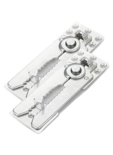 2 Pack Sofa Connector Sectional Couch Connector with Screws, Universal Sectional Clips Sofa Connection Bracket Hooks Buckle for Sliding Sofas