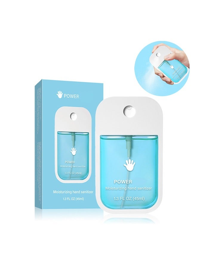 POWER Moisturiaing Hand Sanitizer Spray，For Adults And Kids,Spray Hand Sanitizer Travel Size,Hydrating Hand Sanitizer Spray For Adults,Power Mist Hand Sanitizer 45ml (Aloe Vera) - Image 1