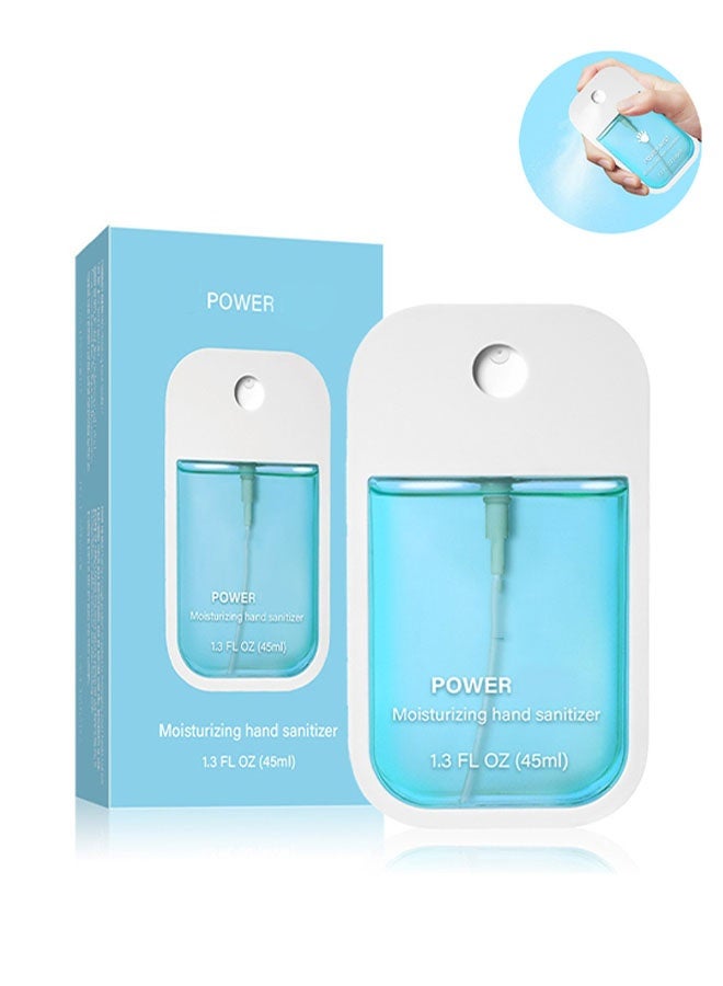 باور بخاخ مرطب لليدين ، للبالغين والأطفال ، بخاخ معقم اليدين بحجم السفر ، بخاخ مرطب لليدين للبالغين ، معقم اليدين بالطاقة 45 مل (الصبار) - Image 1