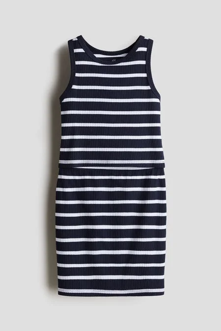 H&M 2-piece ribbed cotton set