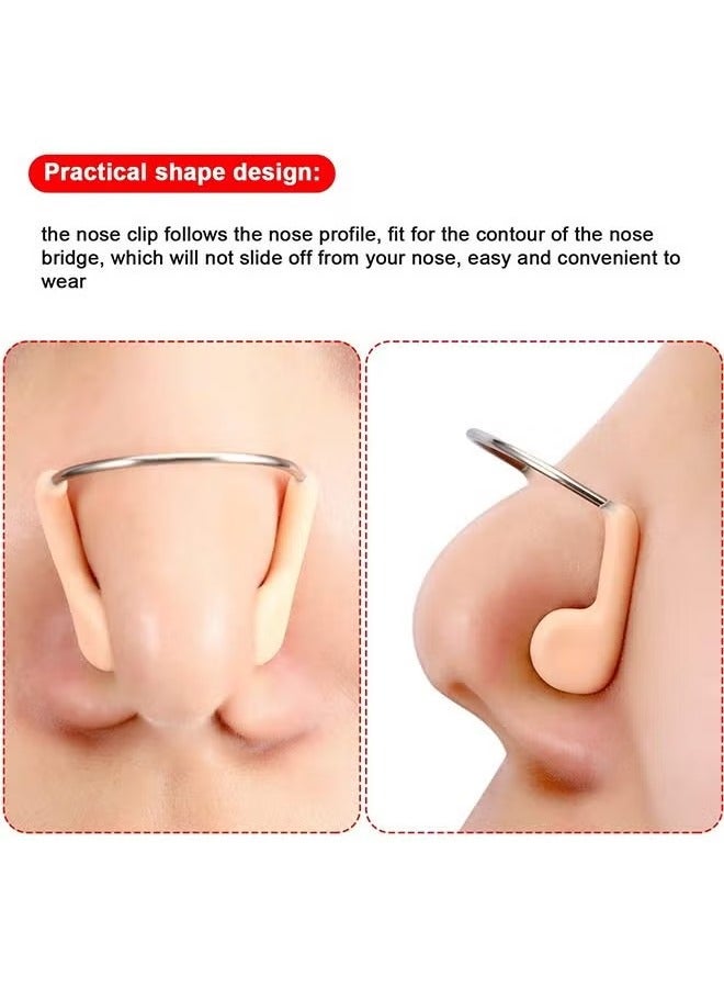 انت 6 قطع من سدادات أنف السيليكون للسباحة ، واقي أنف مقاوم للماء للتدريب للبالغين والأطفال في مسابقة السباحة - Image 2