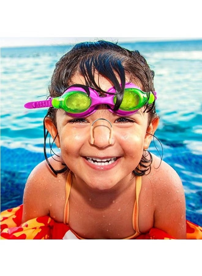 انت 6 قطع من سدادات أنف السيليكون للسباحة ، واقي أنف مقاوم للماء للتدريب للبالغين والأطفال في مسابقة السباحة - Image 3